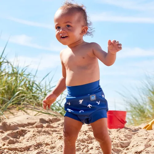 Vista 8 de Splash About Happy Nappy - Pañal de natación, 12 a 24 meses, pájaros blancos