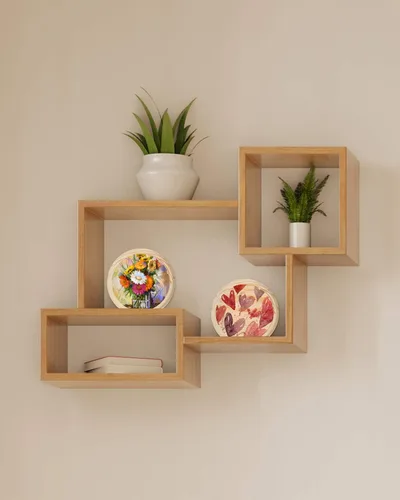 Vista 7 de Pllieay 2 placas redondas de madera de 4 pulgadas para manualidades y decoración del hogar