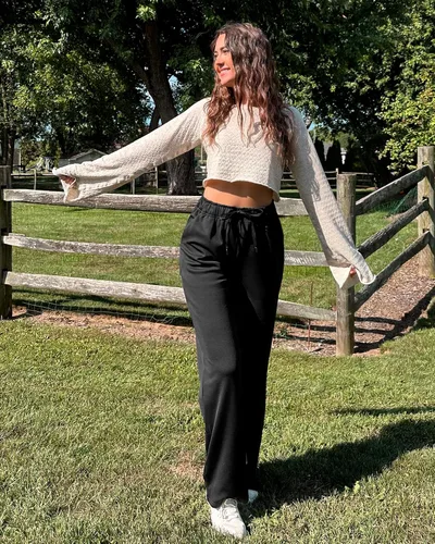 Vista 2 de G4Free Pantalones con forro polar para mujer, pantalones de pierna ancha, leggings de invierno, pantalones de yoga con bolsillos, pantalones