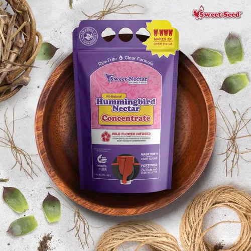 Vista 4 de sweet-seed Néctar de colibrí, concentrado, hace 3 veces el volumen, 1.5 L (50.7 onzas), prolonga la vida útil del néctar para comederos de colibríes