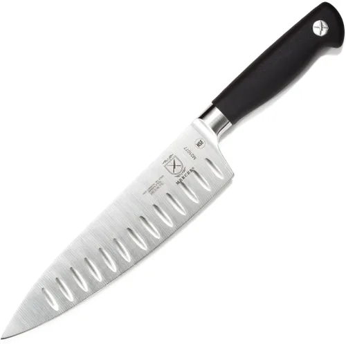 Vista 15 de Cuchillo para carne forjado Mercer Culinary Genesis de 10 pulgadas, Cuchillo rígido, forjado para deshuesar, 15,24 cm, 6", Acero/negro