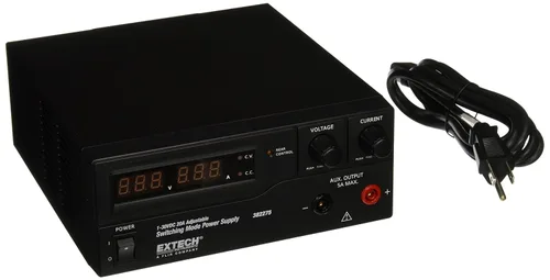 Vista 6 de Extech 382202 Fuente de alimentación de CC de salida única digital 18V y 3A Adjustable output, short circuit and overload protect, current