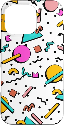 Vista 20 de Vintage Geometría Forma Patrón Retro 80s 90's Nostalgia Case para iPhone 17
