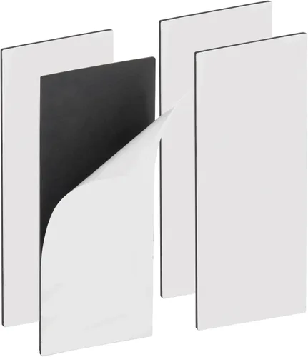 Vista 8 de Tiras magnéticas con fuerte respaldo adhesivo (5.9 x 2.35 pulgadas), cinta magnética con respaldo adhesivo, tiras magnéticas resistentes