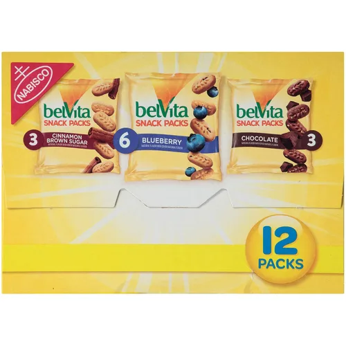 Vista 18 de belVita Paquete variado de bocadillos de galletas de desayuno, 3 sabores, 12 paquetes