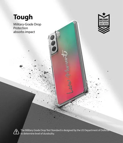 Vista 4 de Ringke Fusion Design - Funda compatible con Galaxy S21 Plus, parte trasera dura, a prueba de golpes, carcasa de poliuretano termoplástico suave