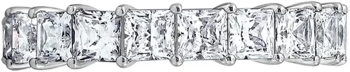 Vista 28 de Amazon Essentials Anillo de plata de ley con corte princesa hecho con circonita cúbica Infinite Elements (anteriormente colección Amazon)