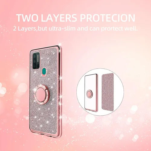 Vista 8 de Funda para Ulefone Note 11P para mujer, con purpurina, transparente, de lujo, suave, TPU con correa para lápiz capacible, para Ulefone Note 11P
