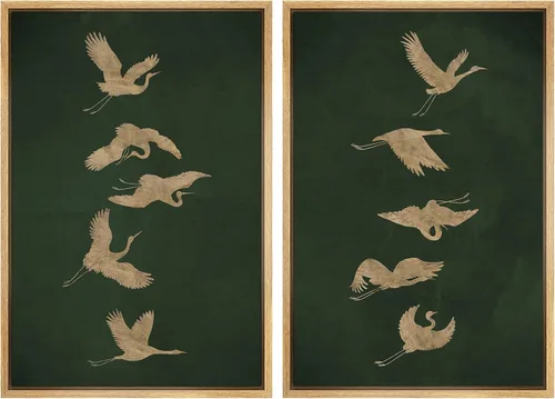 Vista 43 de SIGNWIN Lienzo enmarcado para pared, ilustraciones abstractas texturizadas en tonos beige terrosos, arte moderno, decorativo, contemporáneo