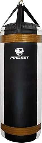 Vista 8 de Saco de boxeo pesado extra grande de lujo para adultos, boxeo, artes marciales, Muay Thai, equipo de entrenamiento de fuerza, lleno, 4 pies, 135