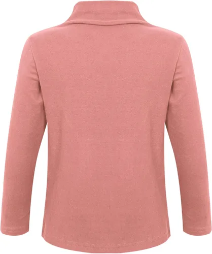 Vista 2 de TiaoBug Camiseta básica de cuello alto de color sólido para bebés, niños y niñas, camiseta térmica de manga larga con cuello alto falso de algodón