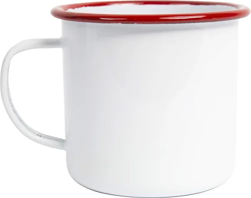 Vista 8 de Crow Canyon Home Splatter Enamelware - Taza grande de 16 onzas, color negro
