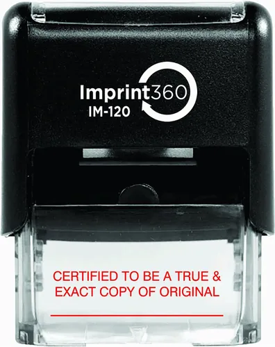 Vista 16 de Imprint 360 AS-IMP1001 - Copia Client S, sello de goma autoentintado de calidad comercial resistente, tinta roja, tamaño de impresión de 9/16" x