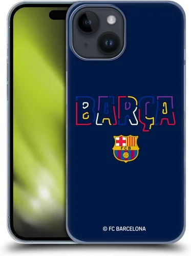 Vista 10 de Head Case Designs Funda rígida con licencia oficial del FC Barcelona Barca Crest Graphics compatible con Apple iPhone 15