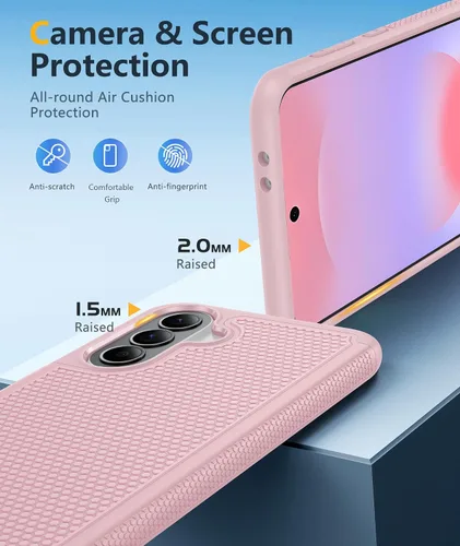 Vista 961 de FNTCASE Funda para iPhone 17 Pro: Fundas delgadas translúcidas de color azul claro compatibles con MagSafe, protección completa de la cámara