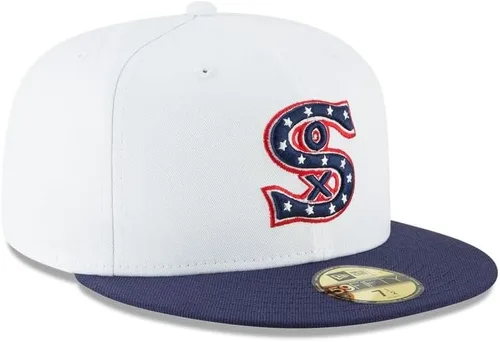 Vista 3 de New Era MLB 59FIFTY Chicago White Sox Team Color White Navy Cooperstown Authentic Collection - Gorra de béisbol, Blanco