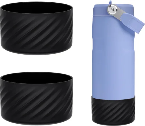 Vista 8 de Dreamfocus Bota de silicona para botella Stanley IceFlow Aerolight Botella de agua 2.0 de flujo rápido y popote abatible Transparente