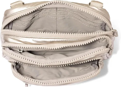 Vista 3 de Baggallini Bolso bandolera pequeño con triple cremallera para mujer