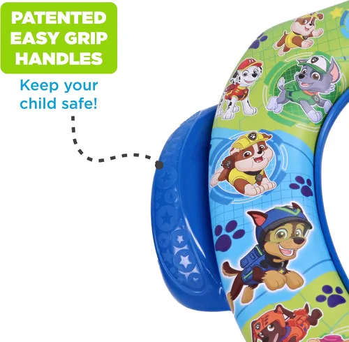 Vista 2 de Nickelodeon PAW Patrol "Mission Paw" - Asiento suave para ir al baño y asiento de entrenamiento para ir al baño, cojín suave, entrenamiento para ir