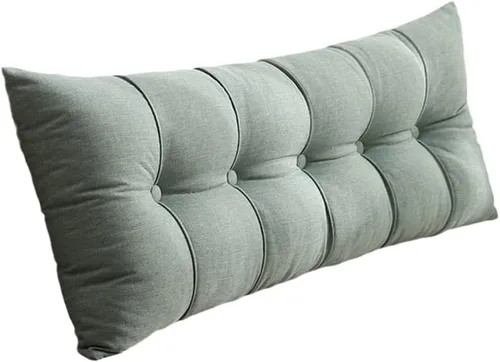 Vista 12 de Cojín de respaldo grande para cabecero, soporte de espalda para sentarse en la cama, almohada de noche, almohada de lectura, cabecera de cama, Marrón