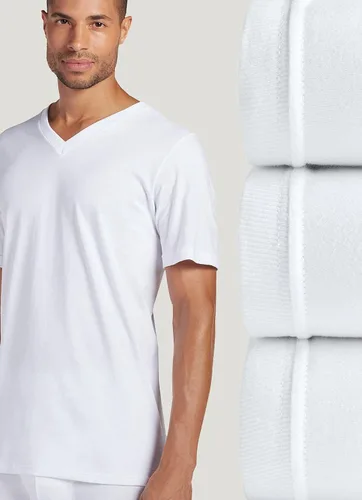 Vista 7 de Jockey Camiseta interior clásica con cuello en V para hombre, paquete de 3