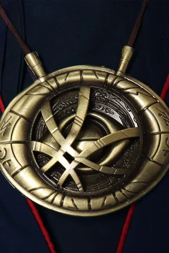 Vista 5 de Disfraz de Dr. Stephen Strange Stephen the Multiverse of Madness para cosplay, camisa, pantalón, bata y collar con capa de capa