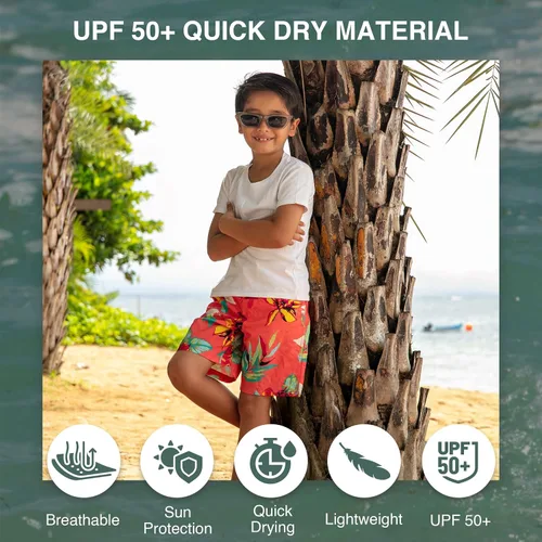 Vista 18 de Kanu Surf Traje de baño Yolo de secado rápido UPF 50+ para niños