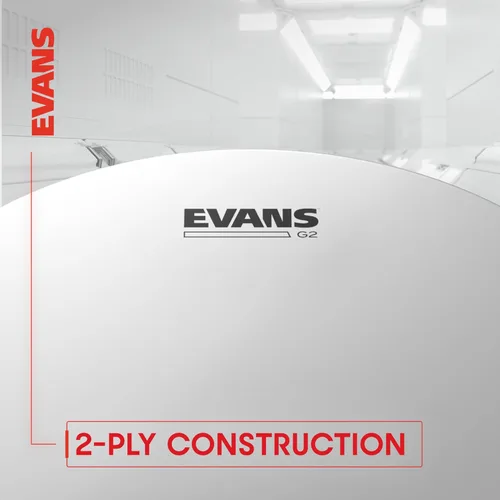 Vista 4 de Evans Cabezales de batería - G2 Coated Rock Tompack (10 pulgadas, 12 pulgadas, 16 pulgadas)