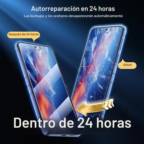 Vista 3 de 【2+2+2】EGV para Samsung Galaxy Z Flip 7 Protector de Pantalla, [Prueba de Pliegue Reforzada] Protector de Pantalla Suave de TPU Auto-Sanador