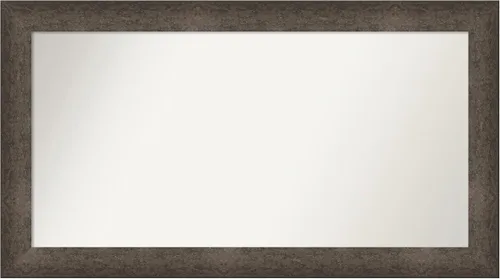 Vista 657 de Amanti Art Espejo de pared personalizado no biselado (25 x 25 pulgadas), marco de bronce acentuado, varios tamaños personalizados, espejo de baño