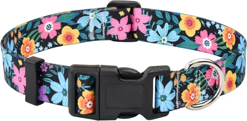 Vista 12 de Collar para Perros para Perros Pequeños y Gatos, Collar Suave y Cómodo para Mascotas para Perros Pequeños, Medianos y Grandes, Patrón Geométrico