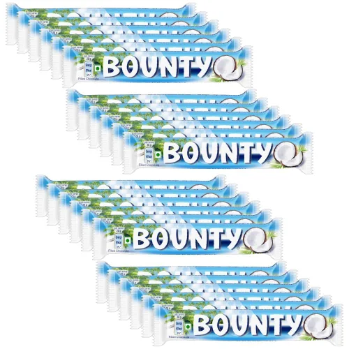 Vista 4 de Bounty Barra de coco cubierto de chocolate con leche por Mars, (barras de 0.85-2.01 oz por caja)