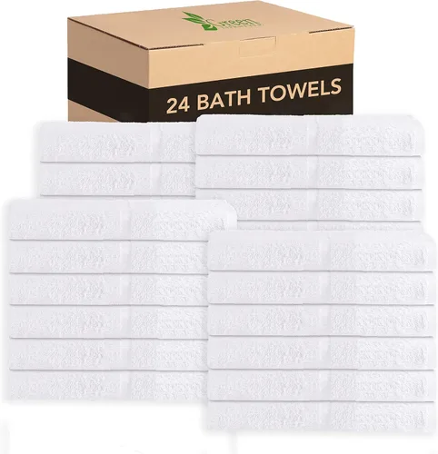Vista 11 de GREEN LIFESTYLE Paquete de 24 toallas de mano negras de 16 x 27 pulgadas, calidad de spa premium, súper suaves y absorbentes, para gimnasio