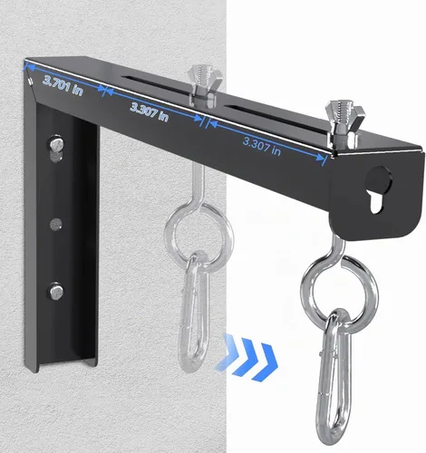 Vista 3 de suptek PRL002B - Soporte universal para proyector de pared, soportes en L para colgar en la pared, ganchos de montaje de extensión ajustables de 12