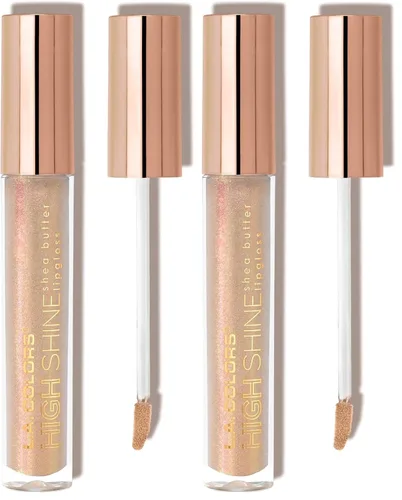 Vista 18 de Manteca de Karité Lip Gloss de lato brillo L.A. Colors, de 0,14 onza, Bebé Pastelillos (Baby Cakes)
