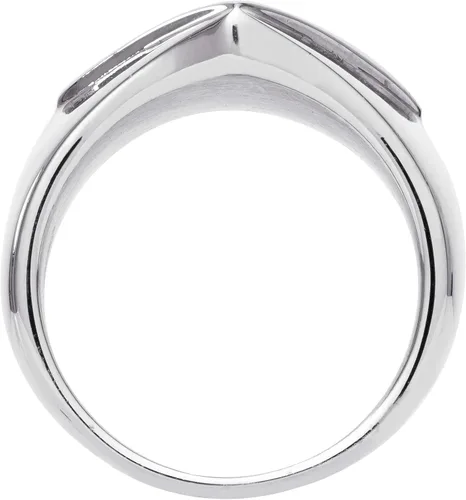 Vista 3 de DC Comics Anillo de acero inoxidable para hombre con logotipo de la Liga de la Justicia