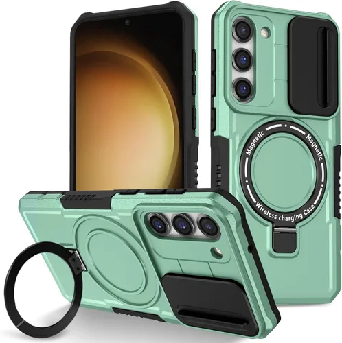 Vista 30 de Funda magnética para Samsung Galaxy Note 20 Ultra, soporte para teléfono, funda protectora mate a prueba de golpes, funda protectora para teléfono