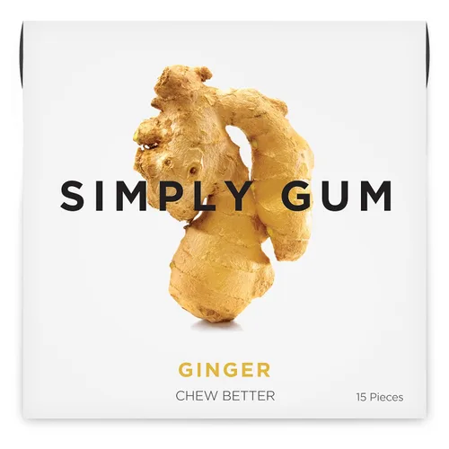 Vista 12 de SIMPLY Gum Canela, goma de mascar natural sin plástico, paquete de 6 (90 piezas) Vegano, Kosher, sin OGM, sin aspartamo y sin sorbitol