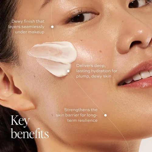 Vista 2 de DIME Beauty Dewy Day Cream - Crema hidratante facial antienvejecimiento con aceite de rosa mosqueta, ceramidas y hongos de nieve para pieles secas