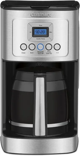 Vista 12 de Cuisinart Cafetera de 14 Tazas, Máquina de Café Programable PerfecTemp con Jarra de Vidrio, Configuración de 1-4 Tazas, Control de Fuerza de Acero