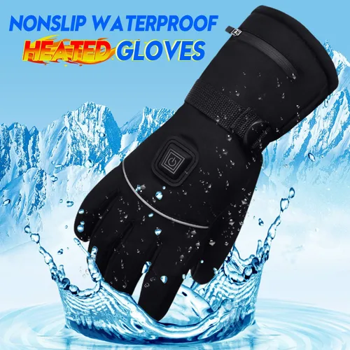 Vista 4 de Autocastle Guantes térmicos para mujeres y hombres, guantes de batería recargable de 7.4 V, guantes de calefacción eléctrica, lavables