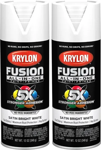 Vista 57 de Krylon Fusion - Pintura en aerosol adhesiva todo en uno para uso en interiores y exteriores, 12 onzas, vidrio de playa