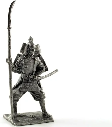 Vista 6 de General chino, dinastía Han. Escultura de metal. Colección 2.126 in (escala 1/32) Figura miniatura. Soldados de juguete de lata