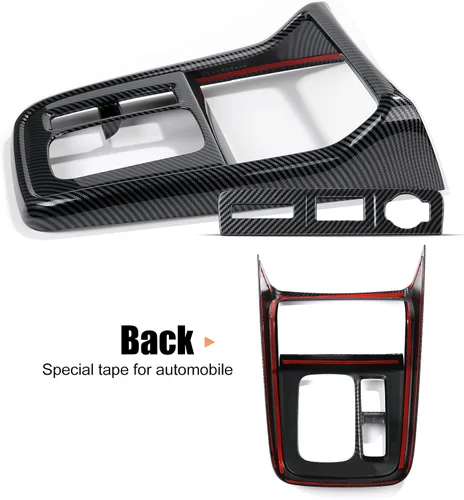Vista 6 de CKE Compatible con Honda CRV 2026 2025 2024 2023 Cubierta de Consola Central del Coche Panel de Engranajes Cubierta de Perilla de Cambios Moldura