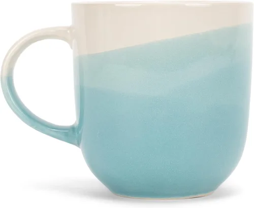 Vista 16 de Elanze Designs Paquete de 2 tazas de café de cerámica de cerámica de 14 onzas, color verde eucalipto