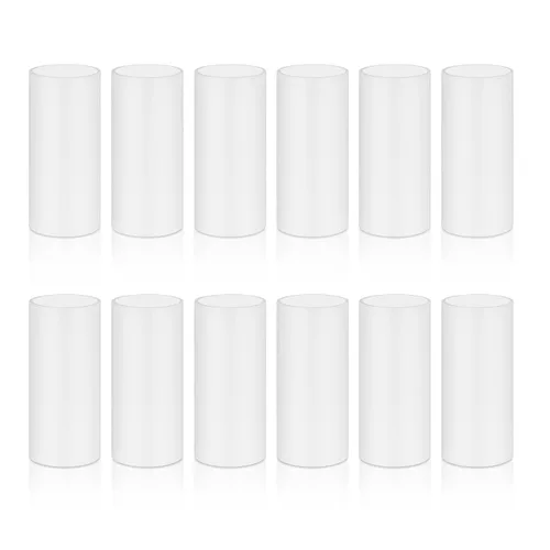 Vista 12 de Fundas de plástico blanco de 2.6 pulgadas de alto para cubrir velas, cubiertas de enchufes de candelabros (2-5/8 pulgadas de alto / 6 piezas)