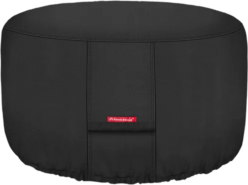 Vista 8 de Porch Shield Funda para hoguera, impermeable, 600D, resistente, cuadrada, para patio, color beige, 28 x 28 pulgadas