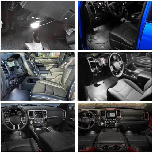 Vista 6 de Luces LED para alfombrilla interior y para salpicadero para Dodge Durango Nitro Ram 1500 2500 3500 1500 Classic LED Ensamblaje de lámpara