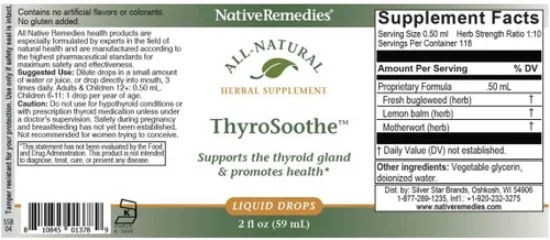 Vista 3 de Fox Valley Traders NativeRemedies ThyroSoothe 2 Pack