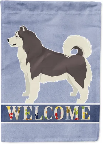 Vista 67 de Caroline's Treasures CK3704GF Bandera de jardín de bienvenida de Akita Shepherd Black and Tan - Bandera decorativa para patio exterior, patio